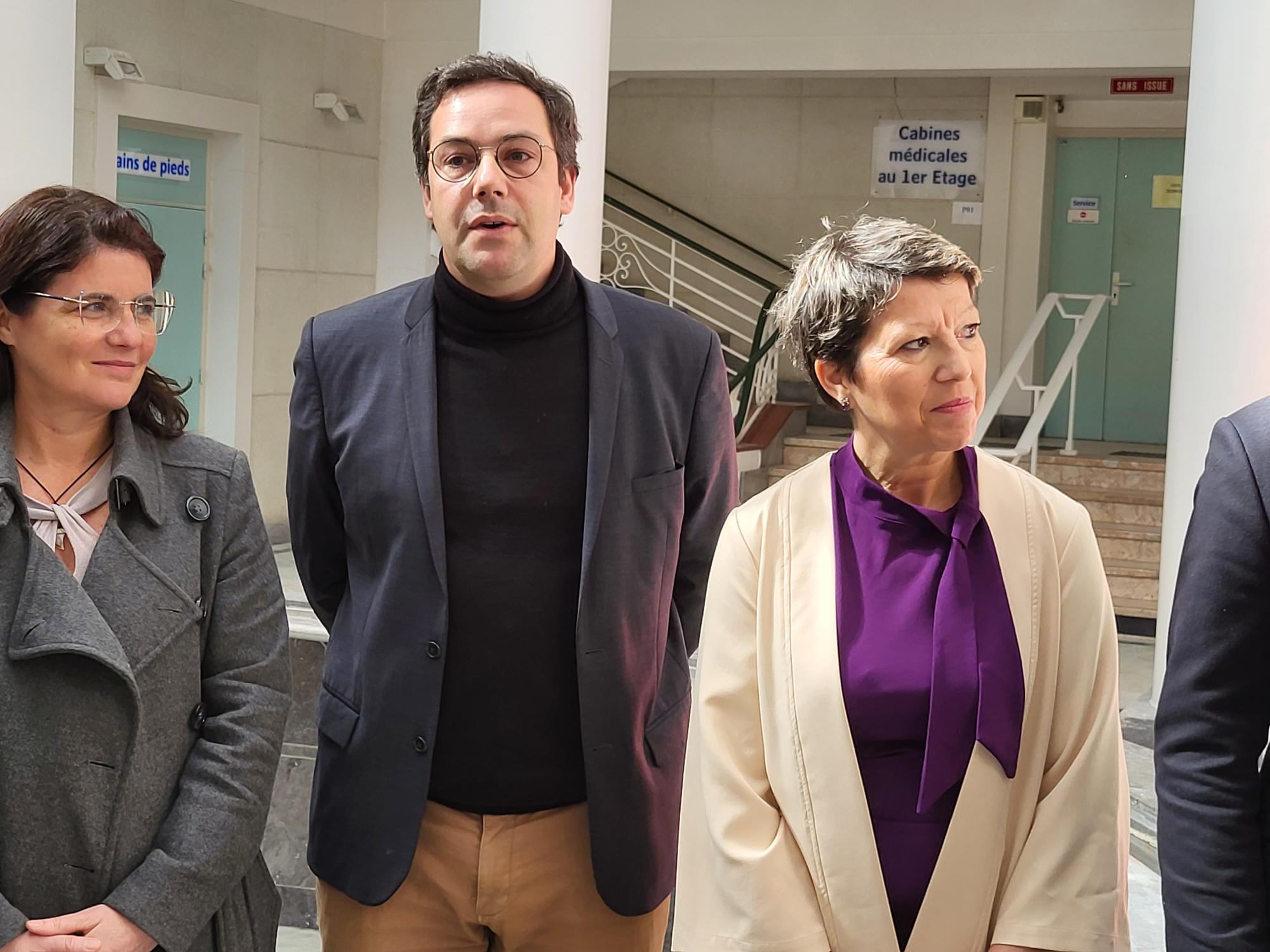 Maxime Vilgrain, président d'Arenadour, en compagnie de Myriam Roullot, la directrice des thermes de Luchon. (Photo : Anthony Assémat - Entreprises Occitanie)