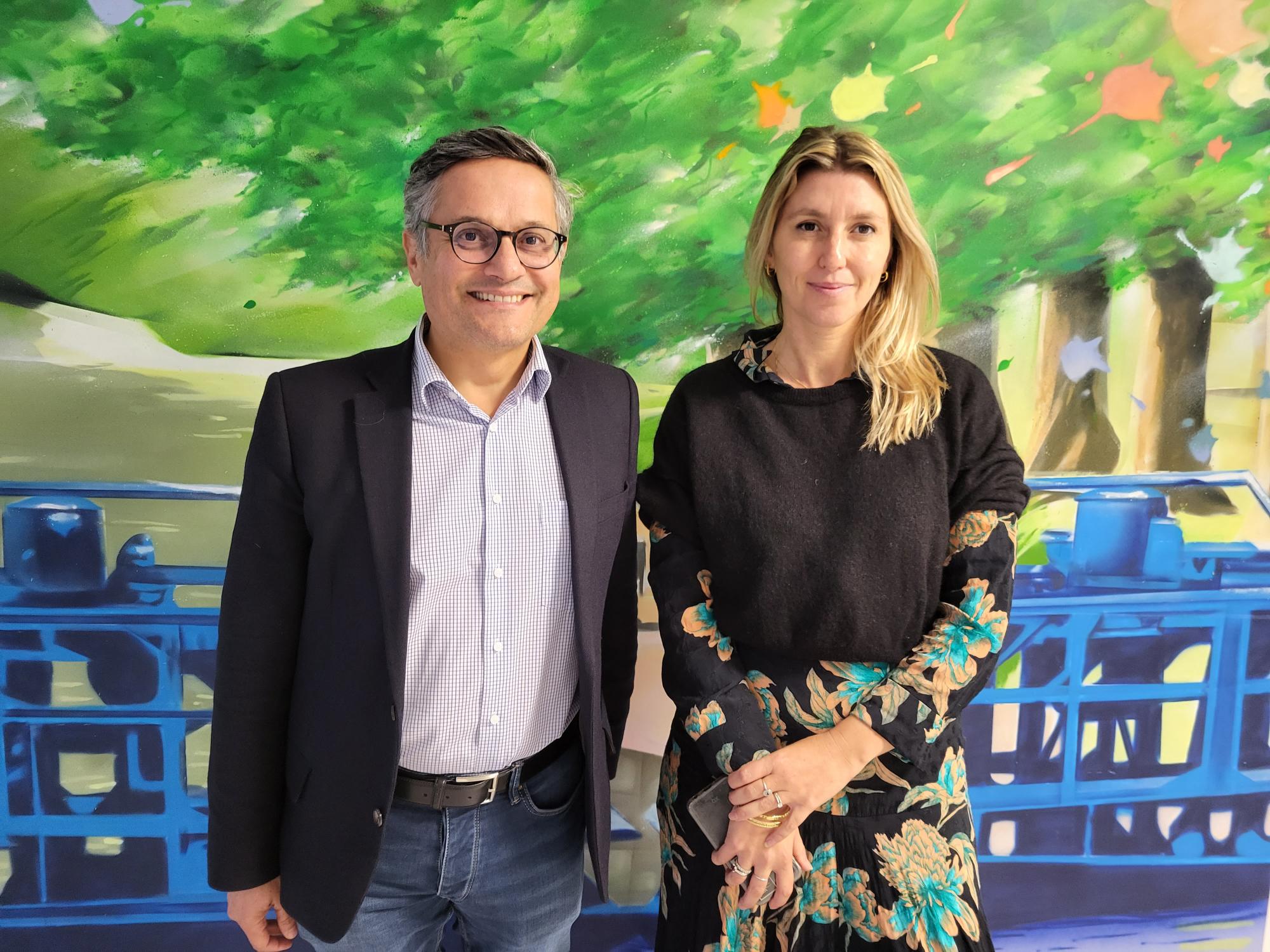 François Cholet et Julie Birs, pour VNF Sud-Ouest. (Photo : Anthony Assémat - Entreprises Occitanie)