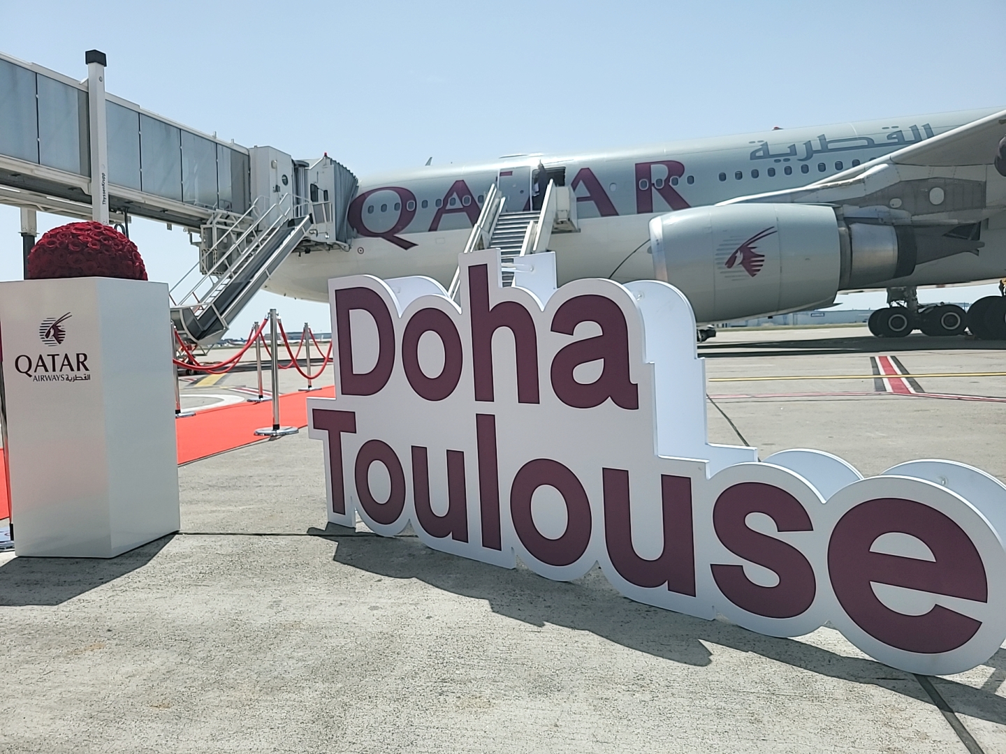 Toulouse devient la quatrième destination de France en provenance de Doha. (Photo : Dorian Alinaghi Entreprises Occitanie)