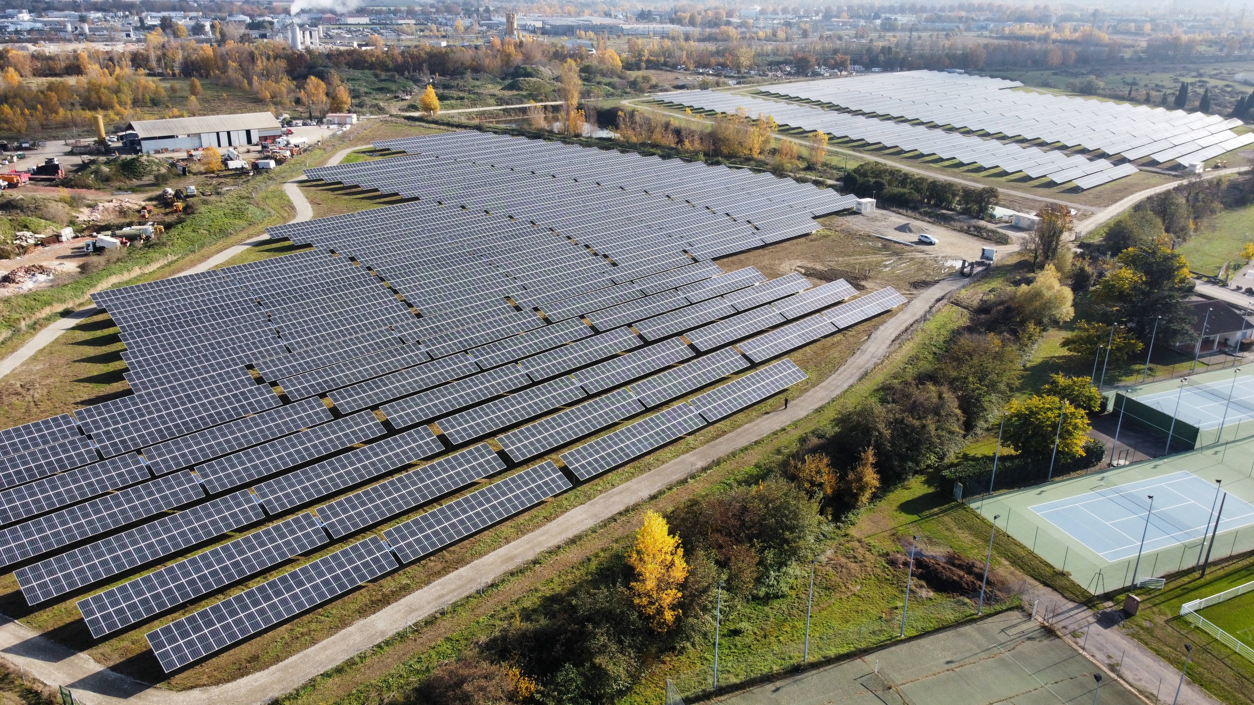 Centrale solaire photovoltaïque de Seysses, en Haute-Garonne. (Photo : TotalEnergies)
