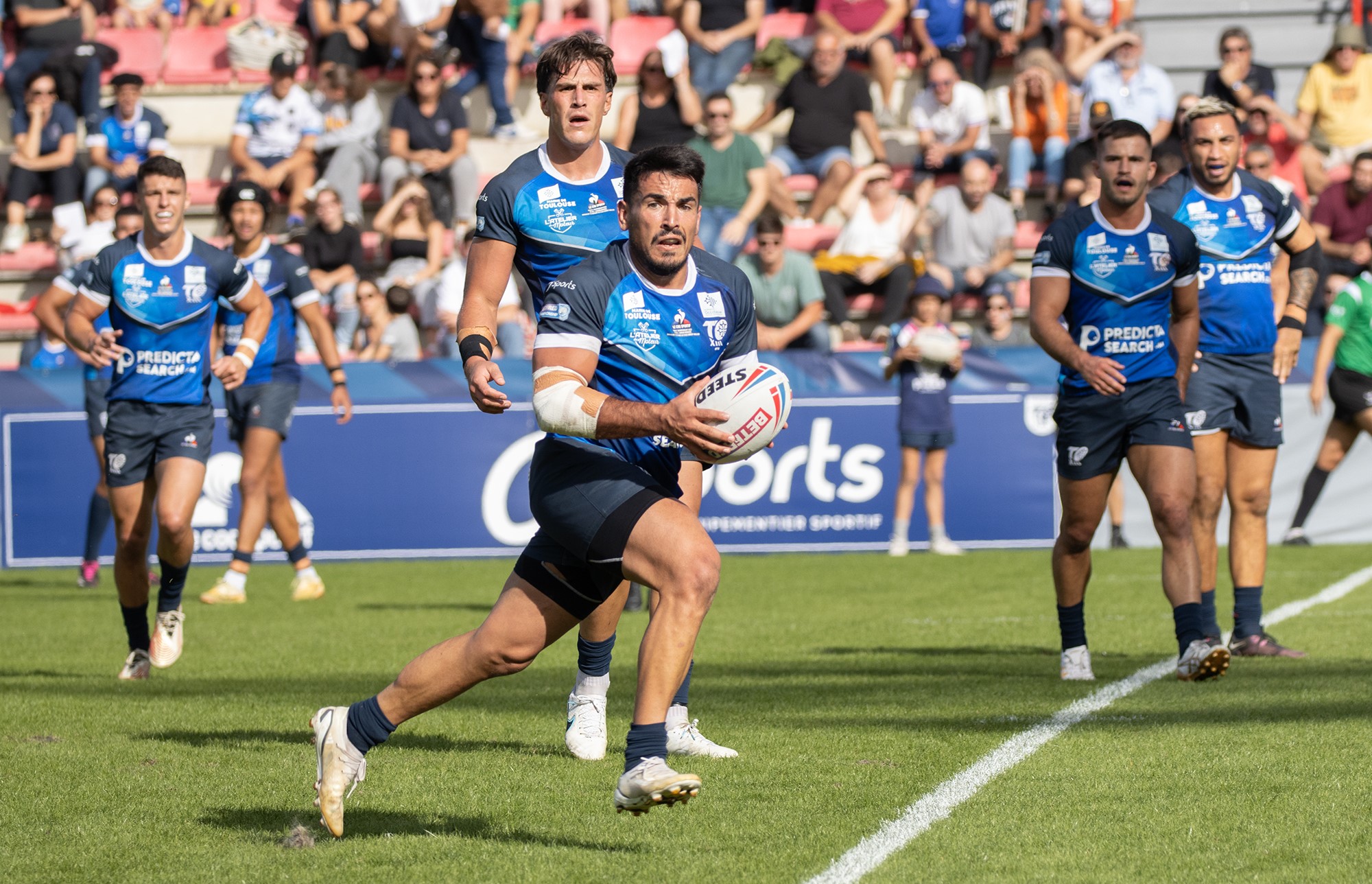 Le Toulouse olympique XIII reprend une nouvelle saison de Championship, l'équivalent de la Deuxième division anglaise, vendredi 15 mars 2024 par un déplacement à Sheffield. (Photo : TO XIII)