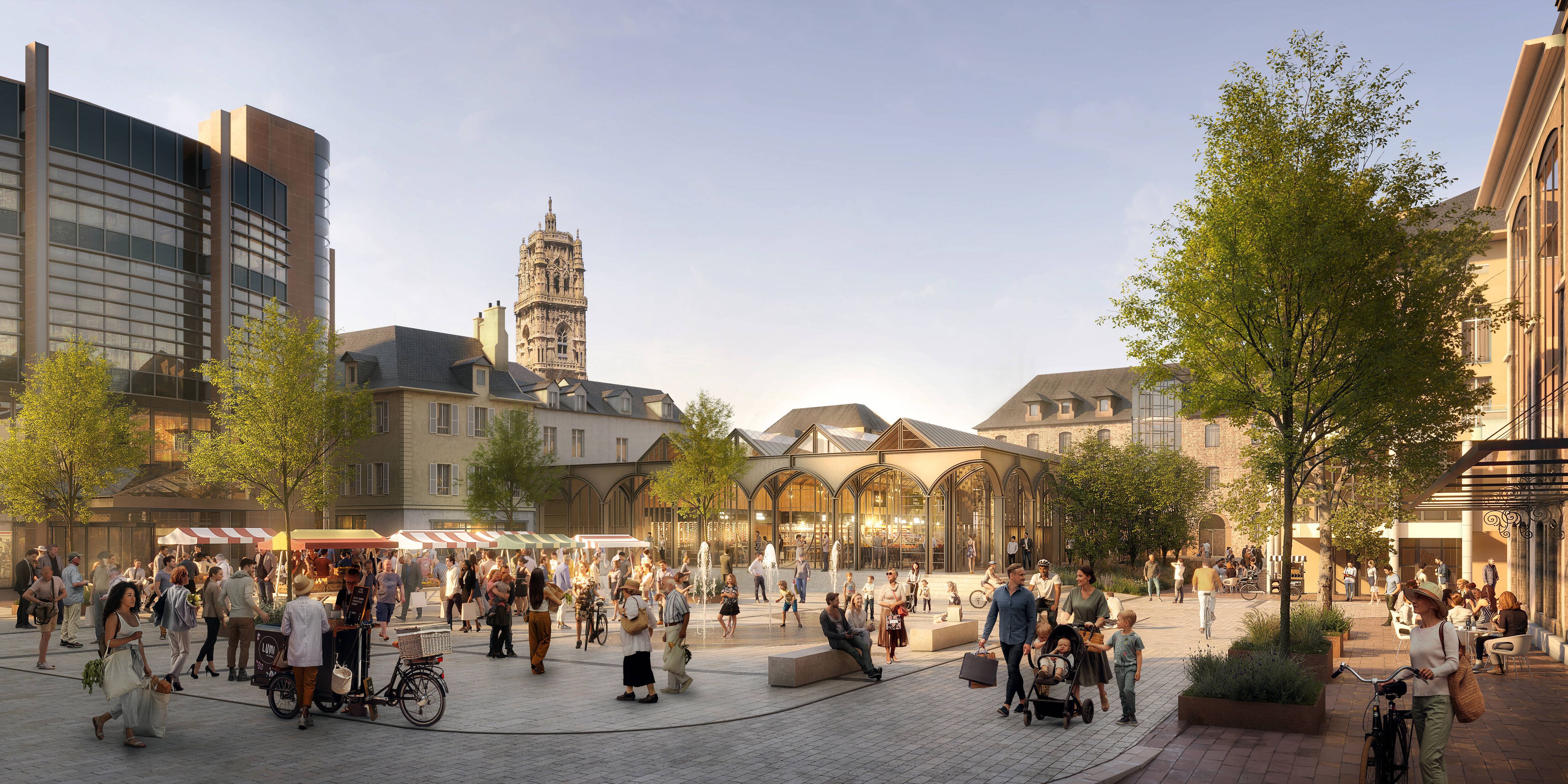 La futures halle marchande de Rodez doit voir le jour en 2025. (Photo : Leibar Seigneurin architectes / Atelier Montal Mestiri)