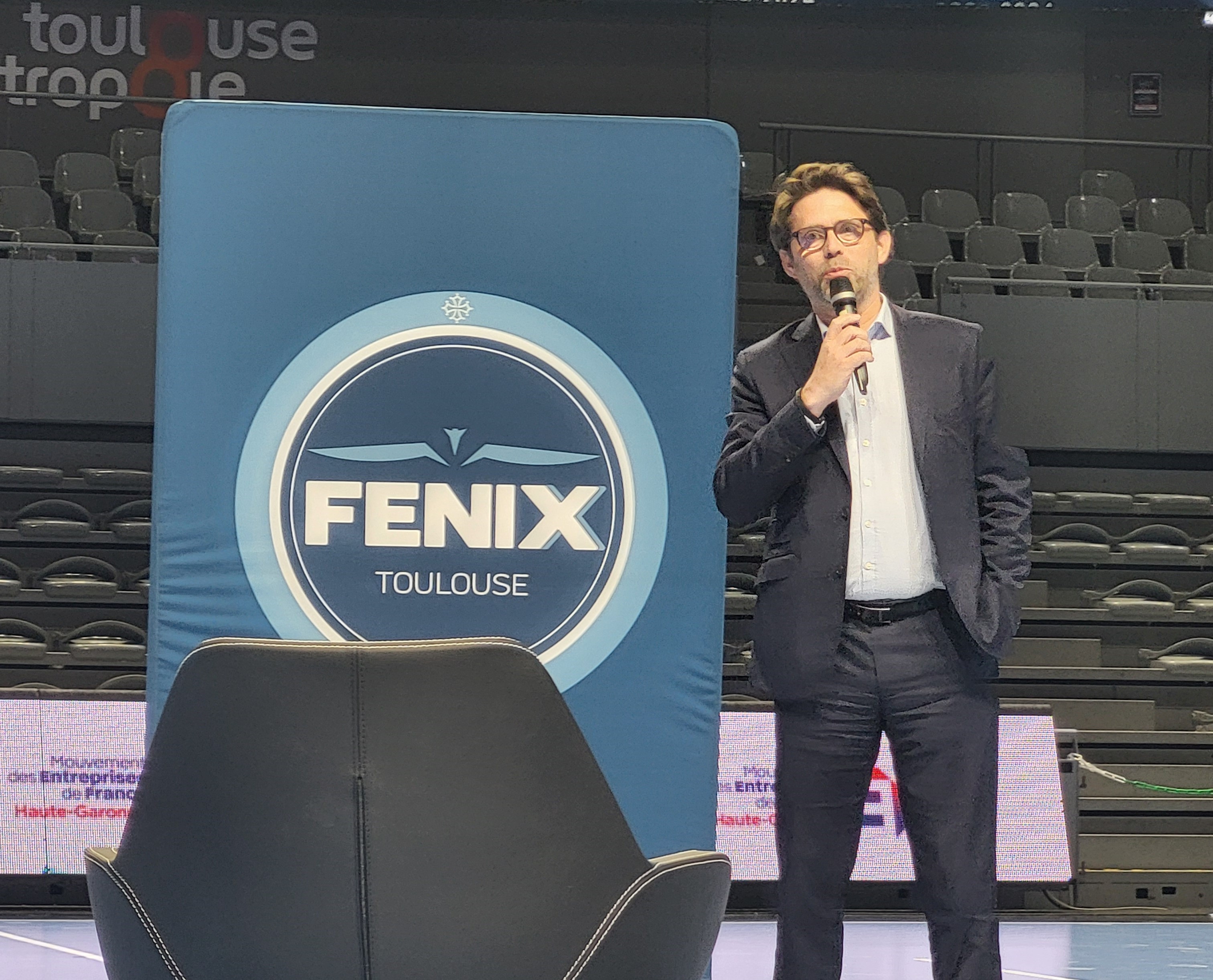 Pierre-Olivier Nau, président du Medef de Haute-Garonne, a conclu la soirée. (Photo : Anthony Assémat - Entreprises Occitanie)