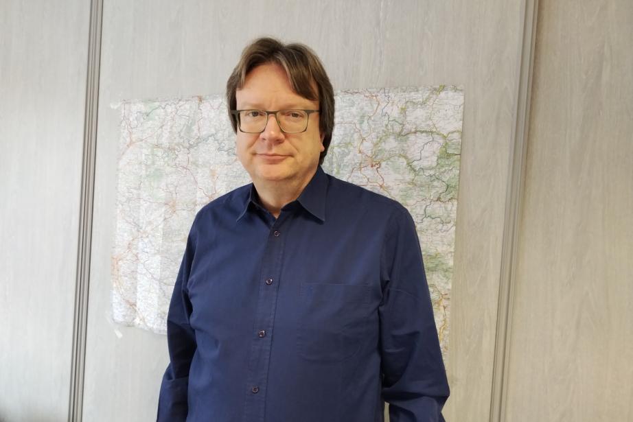 Martial Gerlinger, le directeur général du groupement Atosca-NGE, défend le projet d'autoroute entre Castres et Toulouse. (Photo : Anthony Assémat - Entreprises Occitanie)