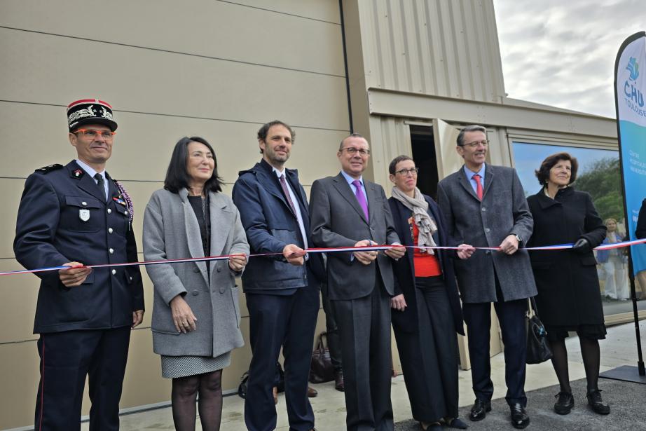 L'inauguration du Centre de formation à la gestion des catastrophes de Toulouse a eu lieu le jeudi 25 avril 2024. (Photo Dorian Alinaghi - Entreprises Occitanie)