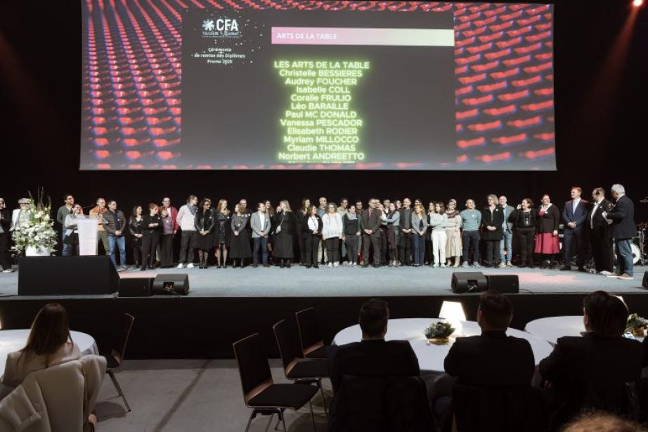 Au MEETT de Toulouse, la Cité des Formations et des Apprentissages Toulouse Blagnac a célébré ses diplômés lors de sa grande soirée annuelle, entourés de leurs maîtres d’apprentissage, des équipes pédagogiques et des partenaires économiques, rappelant la place essentielle de l’apprentissage dans les parcours professionnels. (Photo CFA Toulouse Blagnac)