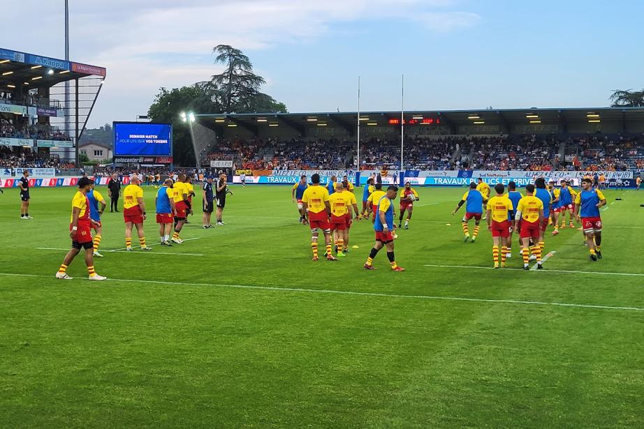 Data Pro Rugby fournit des infos très pointues sur plus de 6000 joueurs issus d'une trentaine de championnats et de compétitions dans le monde, comme le Top 14 (ici le match Castres-Perpignan en mai 2023). (Photo : Anthony Assémat - Entreprises Occitanie)