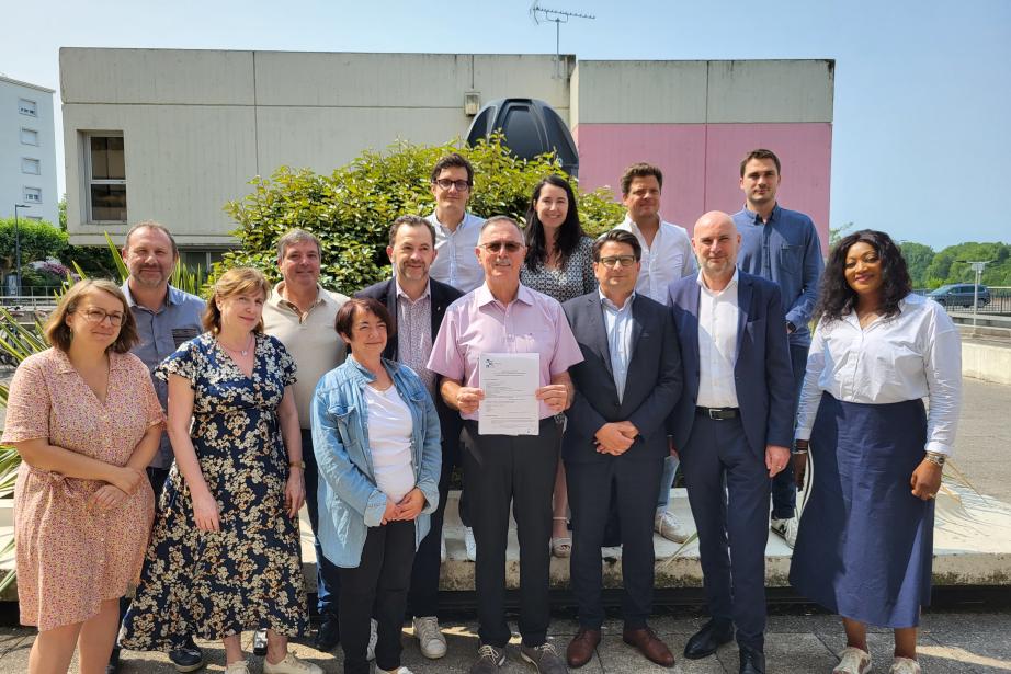 La signature a eu lieu à l'immeuble du Belvédère, à Toulouse. (Photo : Dorian Alinaghi/Entreprises Occitanie)