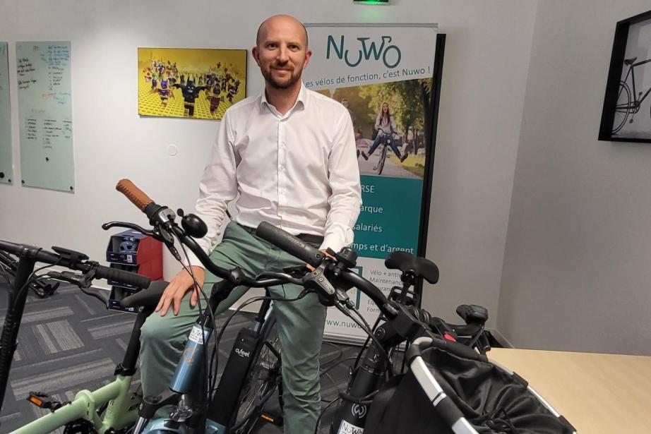 Nicolas Misiak, fondateur de Nuwo, veut atteindre la barre de 1000 vélos de fonction en location d'ici 2025. (Photo : Anthony Assémat - Entreprises Occitanie)