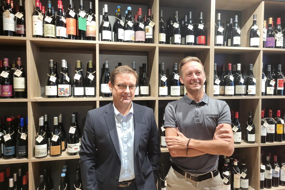 Paul Fabre, directeur de l'interprofession des vins du Sud-Ouest et Christophe Logeais, directeur marketing de l'interprofession des vins du Sud-Ouest. (Photo : Dorian Alinaghi - Entreprises Occitanie)