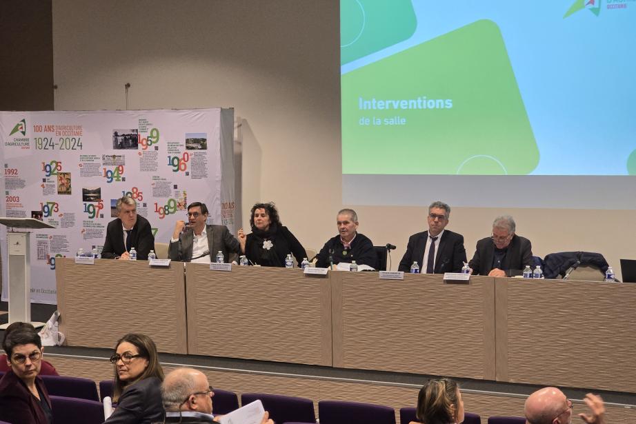 Jean-Louis Cazaubon, vice-président de la Région Occitanie en charge de la souveraineté alimentaire, a défendu la construction de barrages dans le futur. (Photo : Dorian Alinaghi - Entreprises Occitanie)