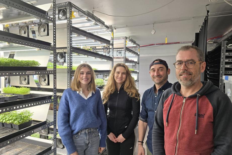 Fondée en 2021 par Nicolas Auriac et Quentin Jeandel, Neopouss est la première ferme urbaine de Toulouse spécialisée dans la culture de micro-pousses. (Photo : Dorian Alinaghi - Entreprises Occitanie)