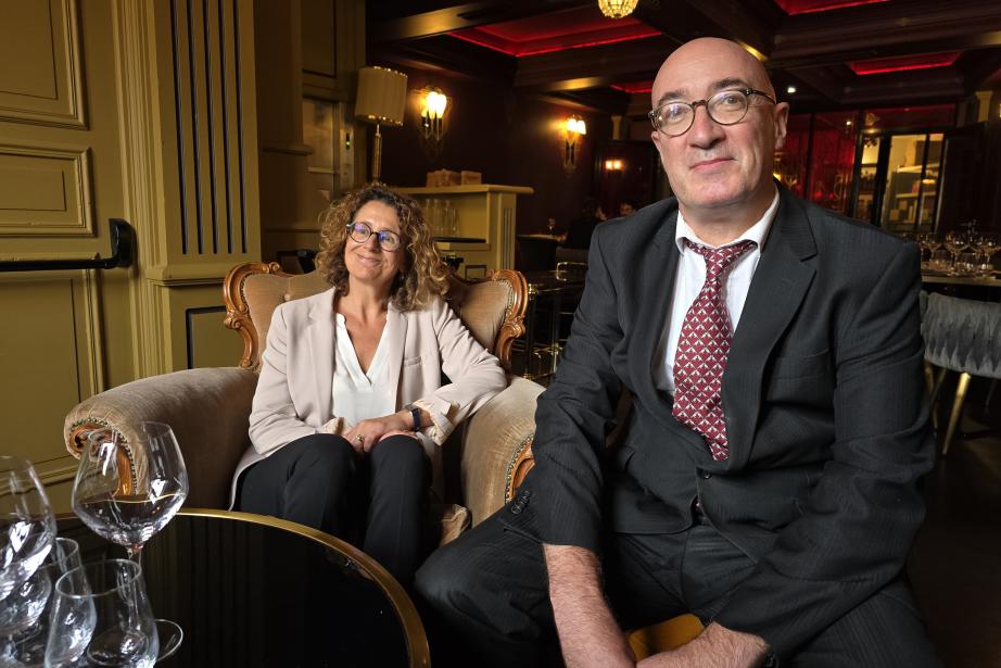 Philippe Gandon (à droite), succède à Laure Mulin (à gauche) à la présidence de la compagnie régionale des commissaires aux comptes. (Photo Dorian Alinaghi Entreprises Occitanie)