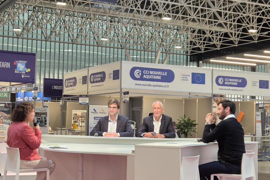Qorvo a souligné l'importance de ses partenaires et experts clés, notamment Jean-Baptiste Biolay de Technis, Edouard Boucher d'Iidre, et les équipes de l'IUT de Blagnac. (Photo Sopie Nanin)