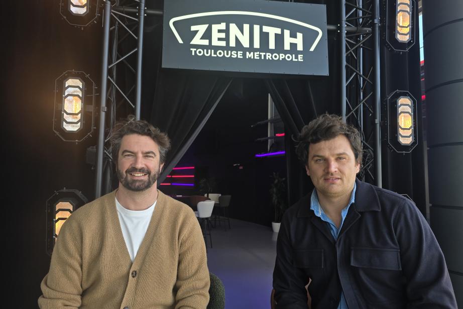 Gaëtan Brochard, directeur du Zénith Toulouse Métropole et Stéphane Jacques, directeur de l'agence YE. (Photo Dorian Alinaghi Entreprises Occitanie)