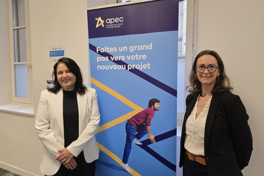 Cyrille Longuépée, déléguée régionale Occitanie et Corinne Saurat, consultante relations entreprises à l'Apec Occitanie. (Photo Dorian Alinaghi Entreprises Occitanie)