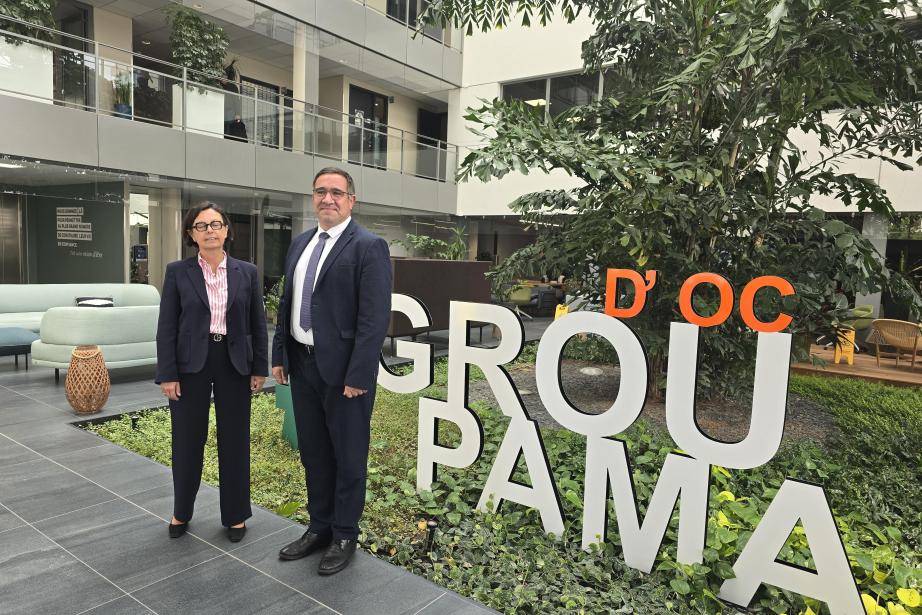 Florence Bousquet, directrice générale de Groupama d’Oc et Pierre Martin, président de Groupama d’Oc. (Photo Dorian Alinaghi Entreprises Occitanie)
