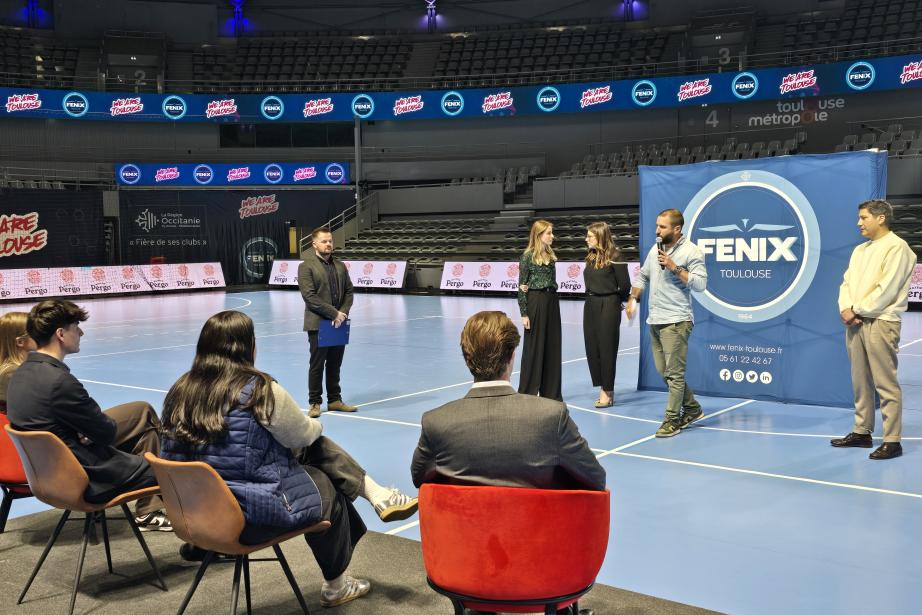 Au Palais des Sports André Brouat à Toulouse, plus d’une centaine d’étudiants ont participé à la deuxième édition du Talent Talk. (Photo Dorian Alinaghi)