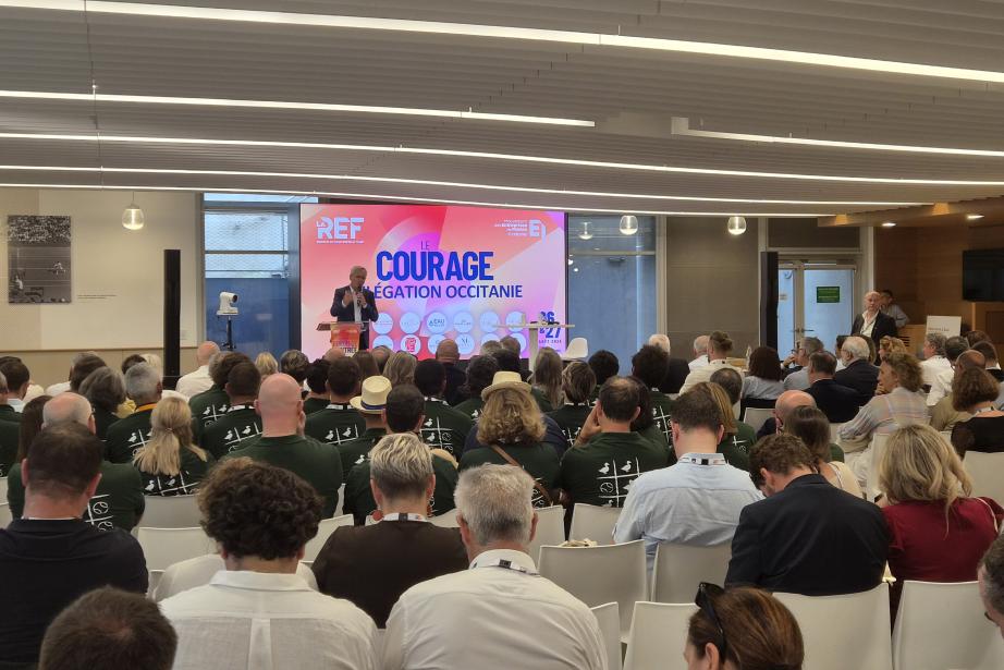 Près de 380 entrepreneurs d’Occitanie réunis à Roland-Garros à l’occasion de La REF 2026, autour des enjeux économiques, sociaux et politiques qui marqueront les prochains mois. (Photo Dorian Alinaghi)