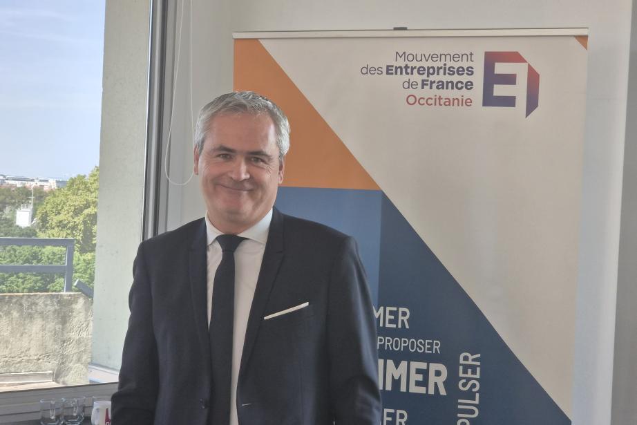 Sameul Hervé, président du Medef Occitanie. (Photo Dorian Alinaghi)