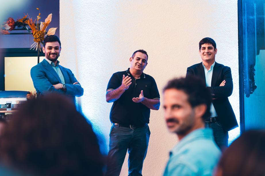 De gauche à droite : Marik Lacaze, David Skrela et Frédéric Julien. (Photo Clément Faucher)