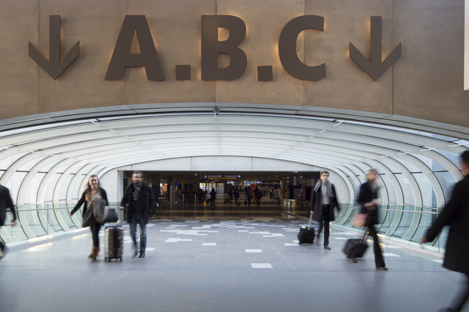 L'accès aux halls A B et C de l'Aéroport Toulouse-Blagnac