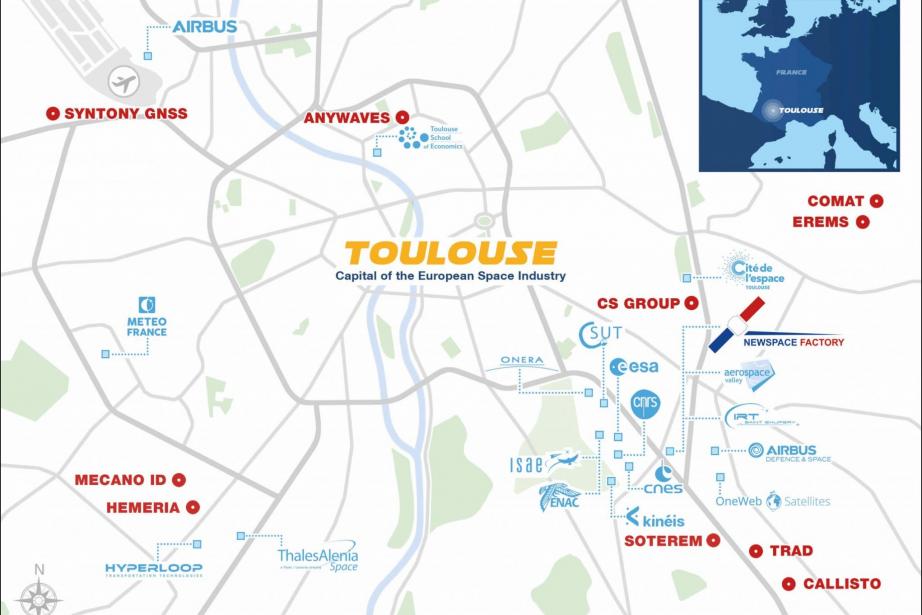 La carte des entreprises de la NewSpace Factory
