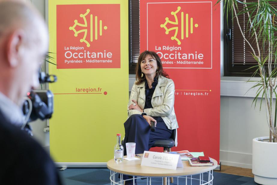 Carole Delga, présidente de la région Occitanie. (Photo : région Occitanie - Sofiane Bensizerara)