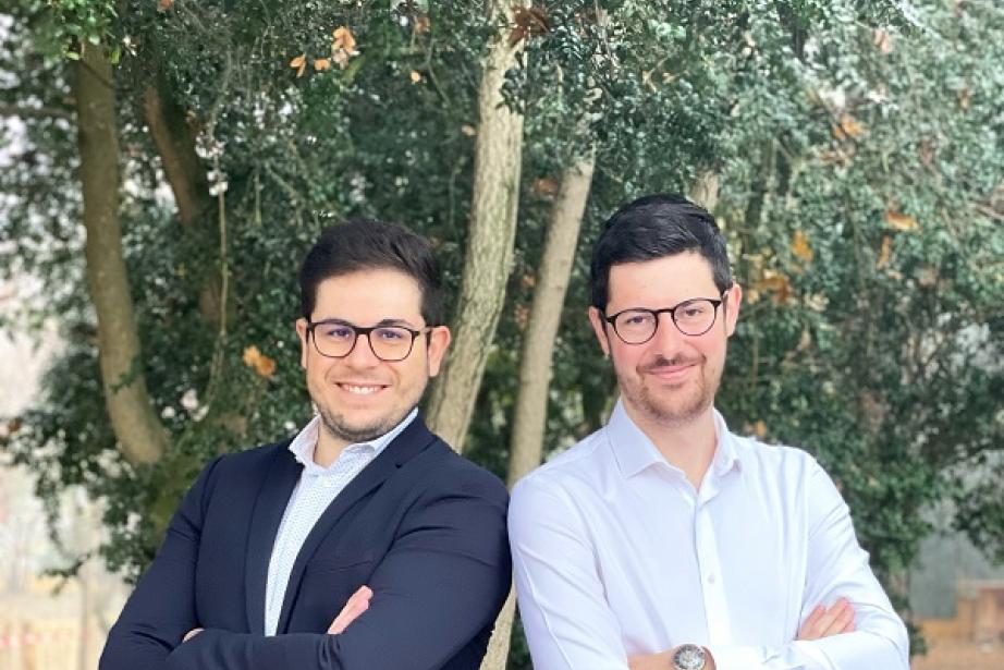 Christophe Sovran et Alexis Lesly-Veillard, les cofondateurs de la société Sustn Food, derrière la marque Hoope.