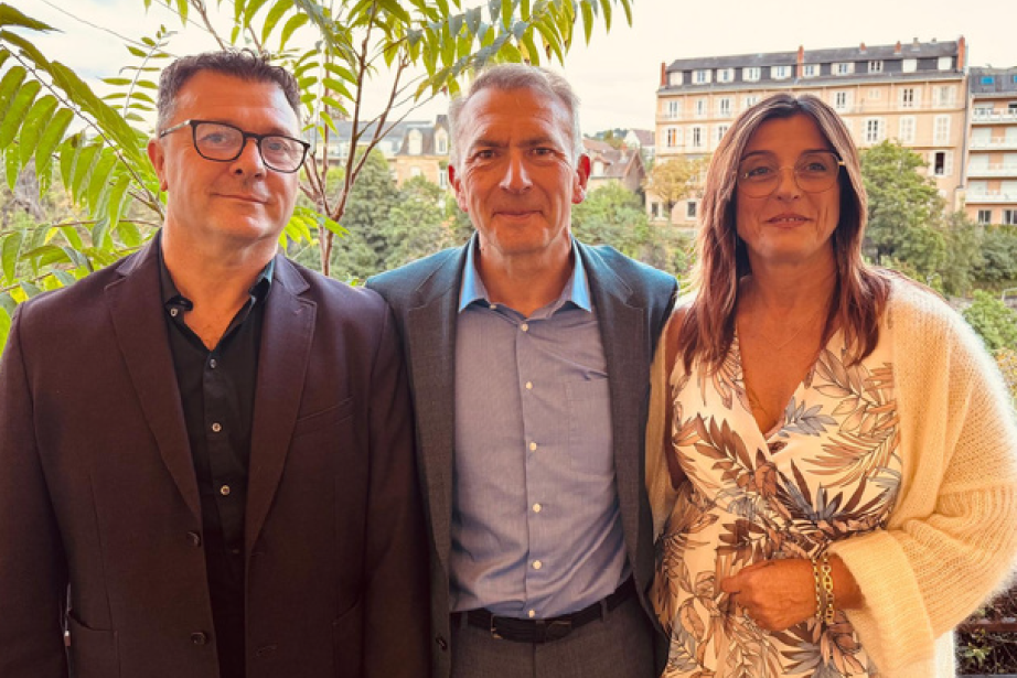 Sébastien Manlhiot, fondateur de Pharm’Auvergne et Hervé Jouves, président du Groupe Hygie31. (Photo Hygie31)