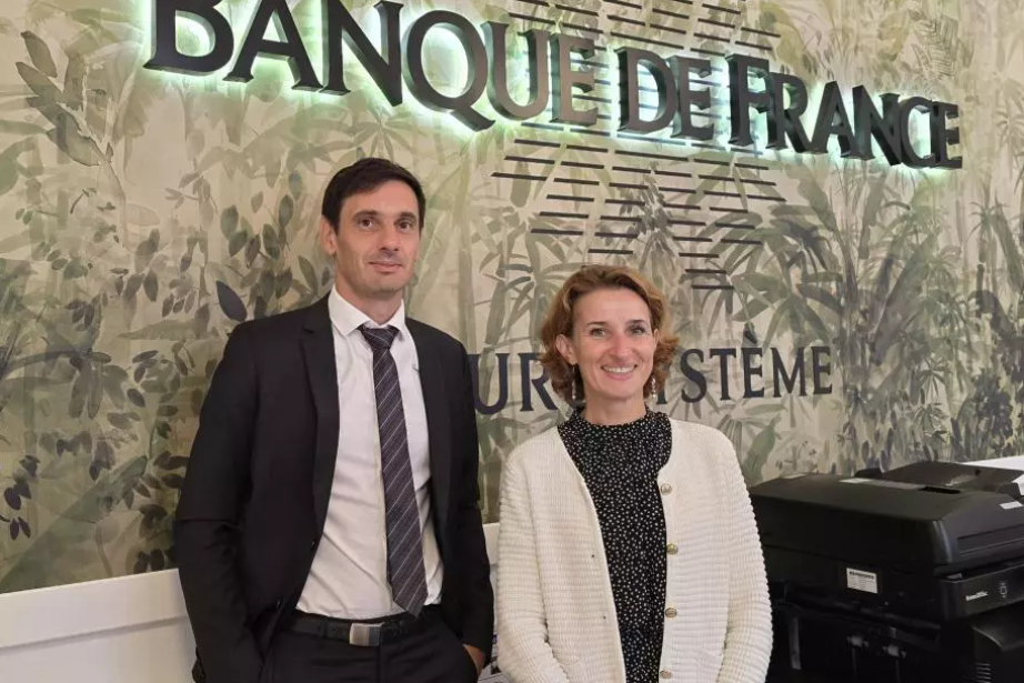 De gauche à droite : Vincent Foussal, responsable du service études économiques et Christine Bardinet, directrice régional de la Banque de France Occitanie. (Photo : Dorian Alinaghi - Entreprises Occitanie)