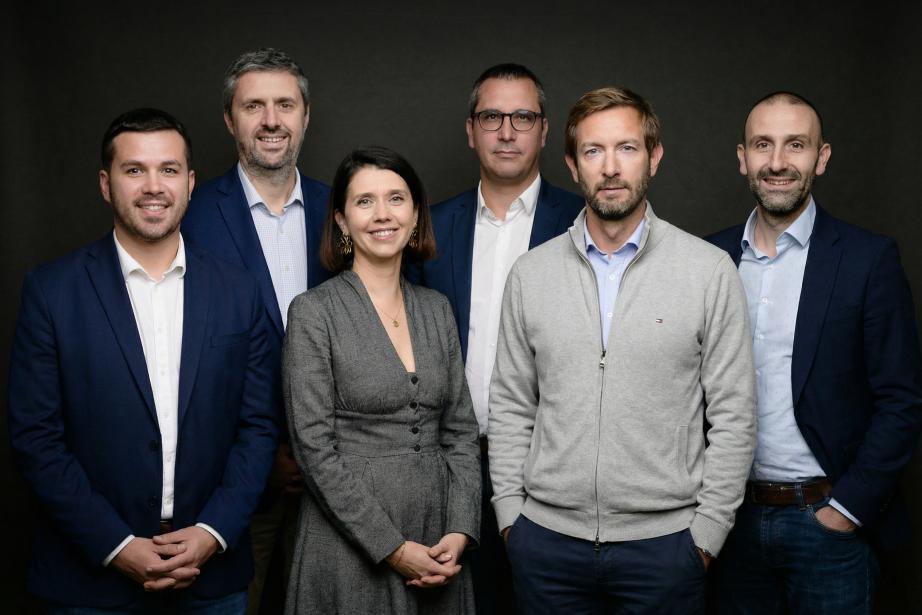 De gauche à droite : Vincent Estadieu, Cédric Fay, Claire Cambus, Jean-Luc Carle, Jérôme Poulier, Mathieu Senac. (Photo Fidsud) 