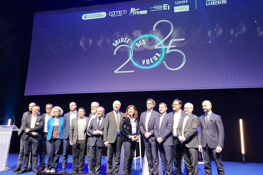Cet événement a rassemblé les principales organisations patronales de la Haute-Garonne : la CPME 31, le Medef 31, la Fédération du BTP de la Haute-Garonne, l'UIMM Occitanie, ainsi que la Chambre de Commerce et d'Industrie (CCI) Toulouse Haute-Garonne et les grands élus du territoire. (Photo Dorian Alinaghi Entreprises Occitanie)