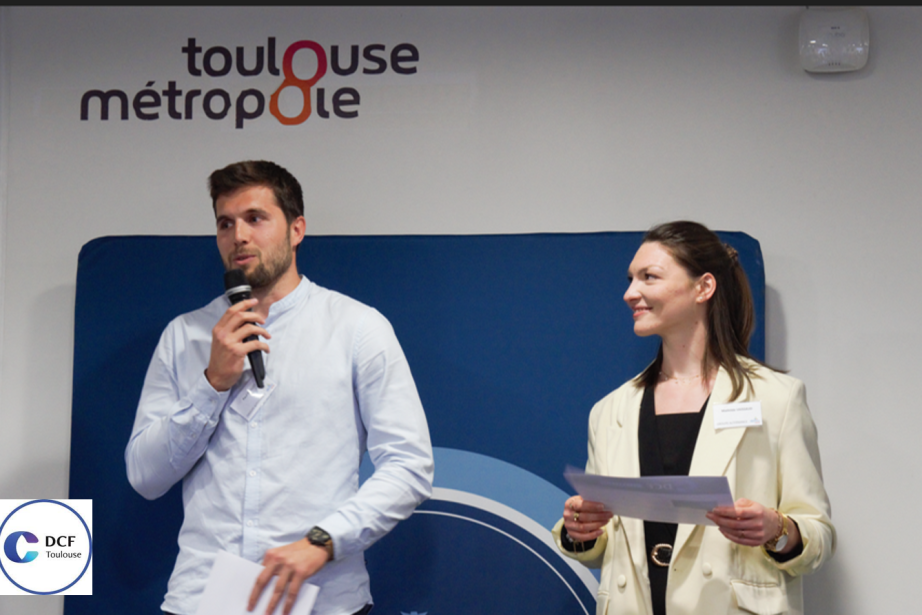 Le binôme gagnant du DCF Challenge 2023 à Toulouse, Paul Guillet Mathilde Vaissaud, a terminé à la 2e place nationale. (Photo : DCF Toulouse)