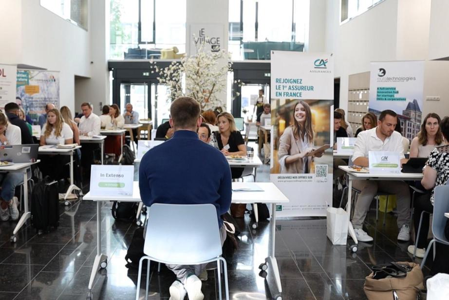 Le Crédit Agricole du Languedoc et Wizbii organisent un job dating pour les jeunes, mardi 23 janvier 2024 à Montpellier (Hérault). (Photo : Crédit Agricole du Languedoc)