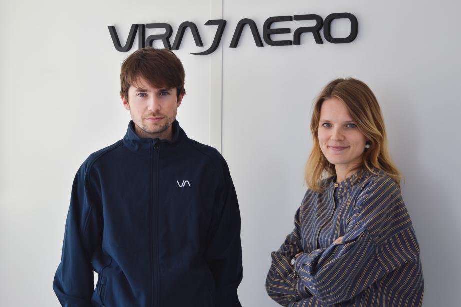 Joseph Risson et Mathilde Bouilloux, fondateurs de Viraj Aero. (Photo Viraj Aero)et 