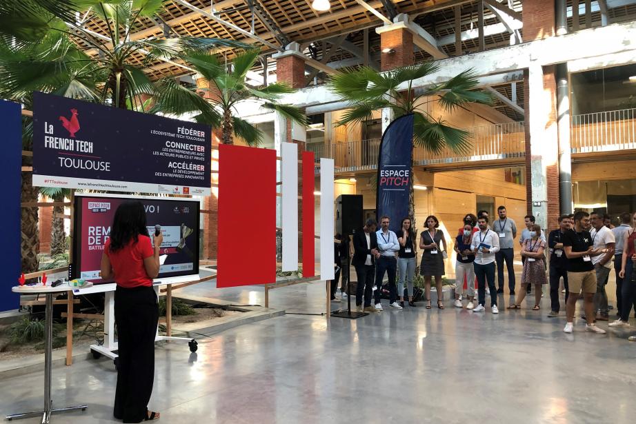 Séance de pitchs organisée lors de l'événement "Time to scale together" porté par French Tech Toulouse.
