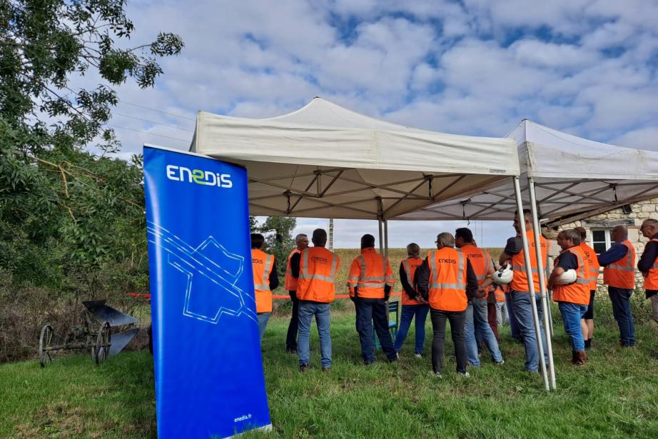 Dans le Gers, 120 km de lignes électriques seront ainsi rénovés en 2024. (Photo : Enedis)