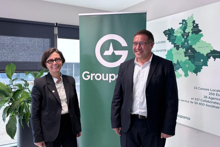 Florence Bousquet, directrice générale et Pierre Martin, président de Groupama d’Oc. (Photo Groupama d'Oc)