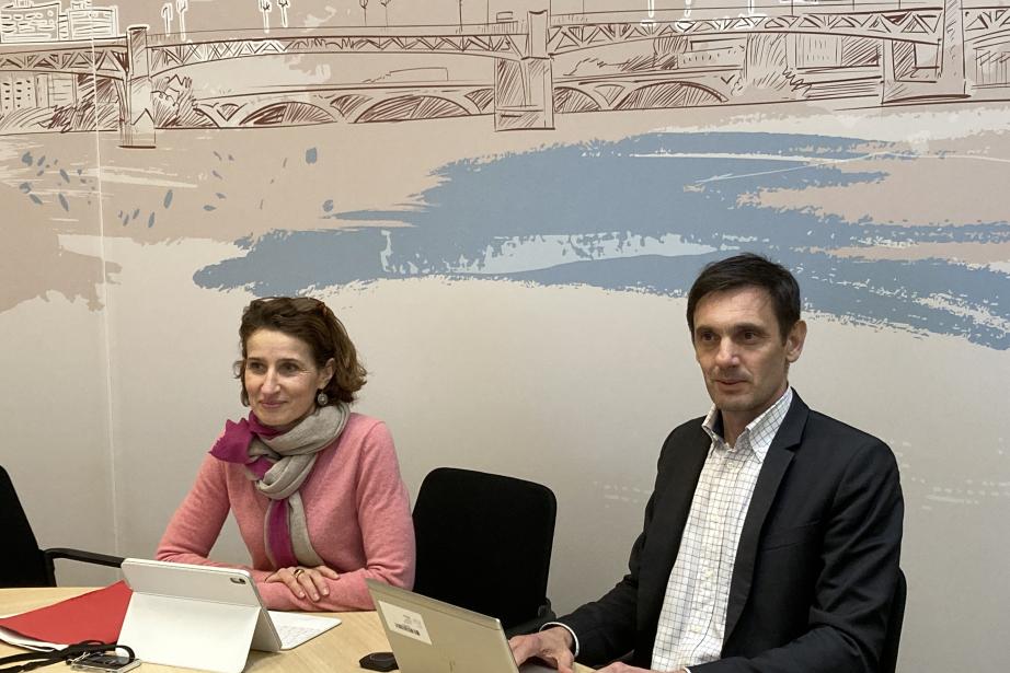 Christine Bardinet, directrice régional de la Banque de France Occitanie et Vincent Foussal, Responsable du service des études économiques. (Photo Banque de France)