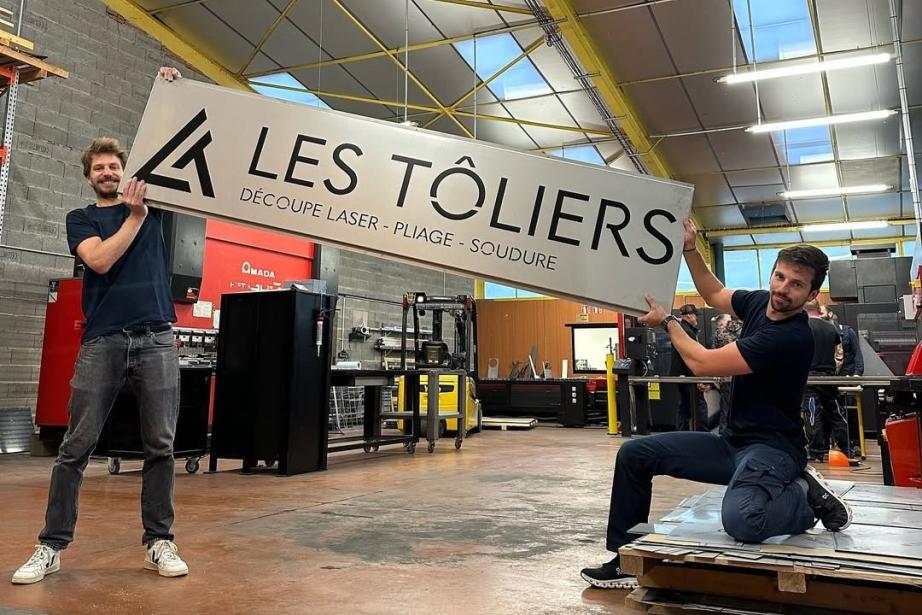 Robin Rouja et Nicolas Faelli, cofondateurs de Beau Comme Un Camion, développent à Castelnaudary l’activité de tôlerie industrielle Les Tôliers. (Photo Les Tôliers)
