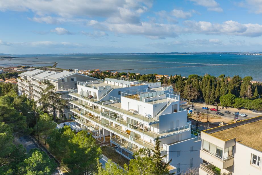 À Sète, une nouvelle résidence vient s’inscrire entre l’étang de Thau, la pinède des Pierres Blanches et le Mont Saint-Clair. (Photo Kaufman & Broad)