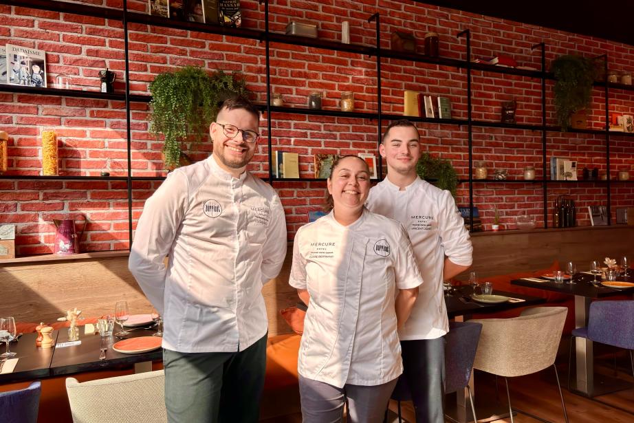 Lucas Mieze, Claire Bertrand et Vincent Usero du Mercure Toulouse Centre Compans. (Photo Mercure)