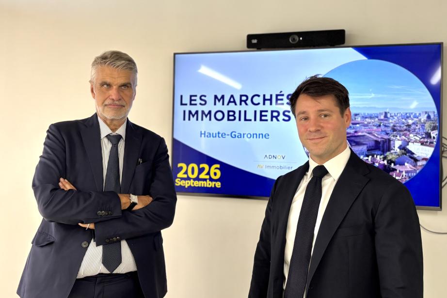 Maître Frédéric Giral et Maître Henri Chesnelong, délégués en charge de l’immobilier pour la Haute-Garonne. (Photo Emilie Rodriguez)