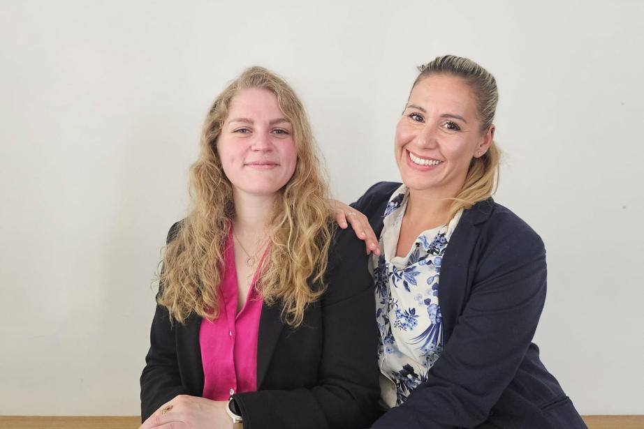 Pauline Noël et Jennifer Riado Abad, fondatrice de Le Guardian. (Photo Le Guardian)