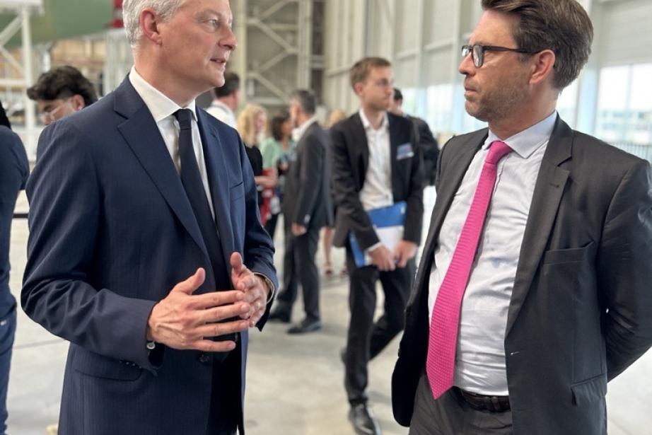 Pierre-Olivier Nau (à droite), président de Manatour et président du Medef 31. (Photo Julien Pinna)