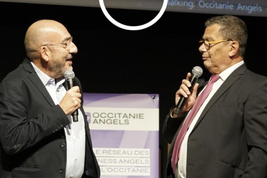 De gauche à droite : Philippe Nahoum et Pierre Carli, les deux présidents d’Occitanie Angels. (Photo Occitanie Angels)