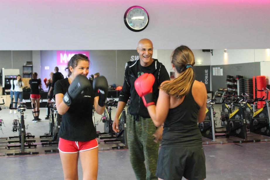 Séance de boxe pour Maguelone Pontier, directrice générale du Grand Marché Min Occitanie Toulouse. 