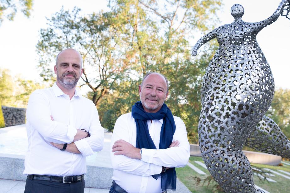 Stéphane Gambier et Frédéric André, fondateurs d'Abaques Audiovisuel. (Photo : Abaques Audiovisuel)