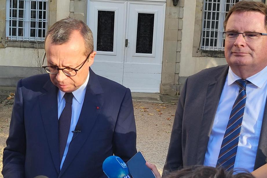 Pierre-André Durand (préfet de la région Occitanie) et Michel Vilbois (nouveau préfet du Tarn) ont réaffirmé le soutien de l'Etat à l'A69 Castres-Toulouse. (Photo : Anthony Assémat - Entreprises Occitanie)